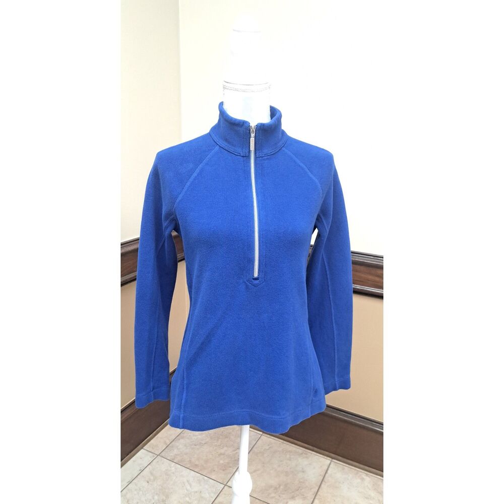 Tommy Bahama Blue Half Zip Pullover -Medium- outdoor, athletic, casual, coastal